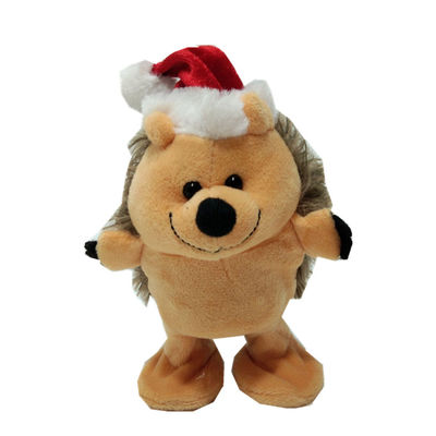BSCIを歩かせている5.91in 15cmのクリスマスのトナカイはぬいぐるみのハリネズミ犬のおもちゃを