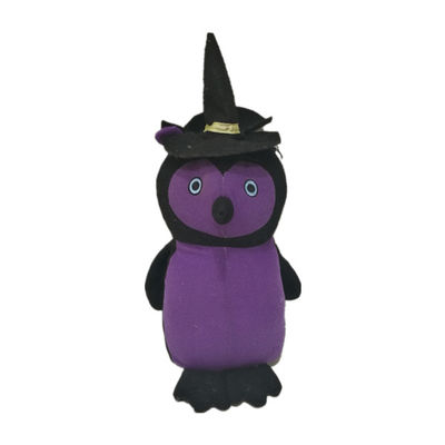 LEDライト0.26Mは10.24インチの紫色のフクロウぬいぐるみハロウィンの愛らしいおもちゃを