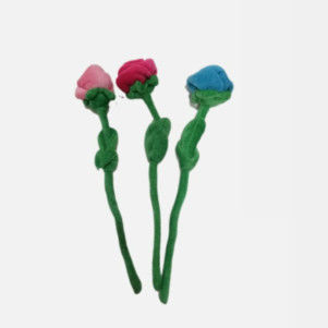 タイの染料のバレンタイン デーのPlushおもちゃ多彩なRoseflower 28 Cm