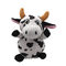 Plushおもちゃを記録している白黒17CMの牛