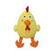 8.66inの22cm Plush枕クッションの黄色い鶏のPlushおもちゃの粒子は満ちた