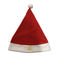 0.4Mの15.75in赤いビロード サンタおよびマクドナルドのロゴのホワイト クリスマスの帽子