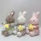 23CMの子供のための美しい着席動物のウサギのPlushおもちゃ