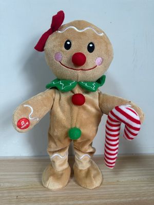 Hot Selling 2023 Wholesale Singing and Dancing Plush  The Gingerbread Man  for Xmas