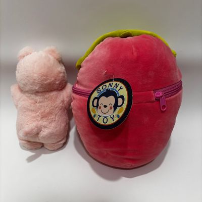 カスタマイズできる 可愛い詰め物 プルーシオイ ザイプ付き ストロベリー形 小豚