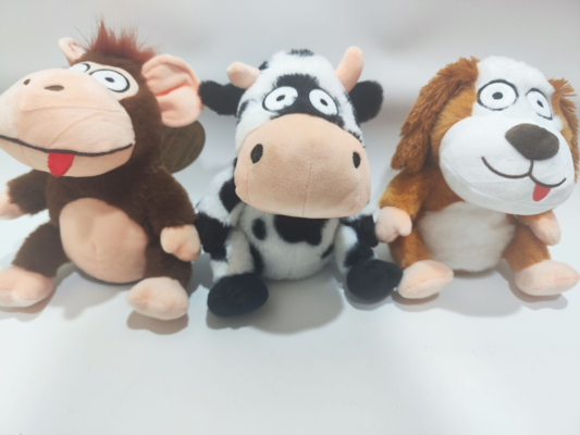 3ASSD 大きく笑い、奇妙な音を立て、体をくねらせる、クレイジーな動物のぬいぐるみのおもちゃ、面白いおもちゃ