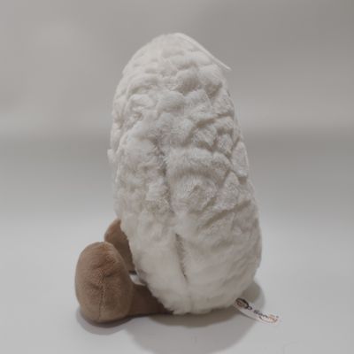 赤ちゃんのための呼吸効果とLEDライトのプラッシュスリーピングムーンおもちゃ