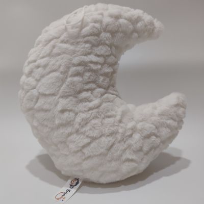 赤ちゃんのための呼吸効果とLEDライトのプラッシュスリーピングムーンおもちゃ