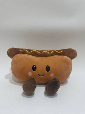 7個入り ホットドッグ ぬいぐるみセット、子供と家の装飾用のかわいい食べ物ぬいぐるみ