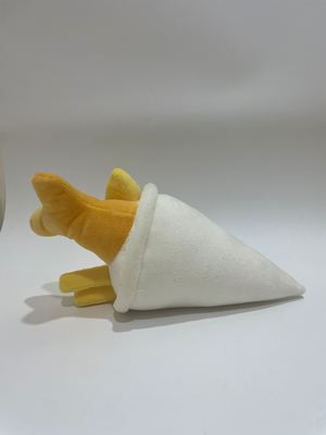 7 PCS 様々な揚げ魚とチップス 毛皮のおもちゃ,可愛い食べ物 子供のための詰め物 動物と家飾り