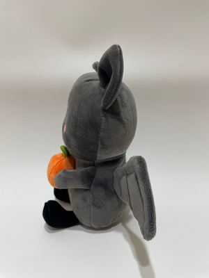 7個のアソートバットとカボチャのぬいぐるみ、子供と家の装飾のための可愛い食べ物のぬいぐるみ