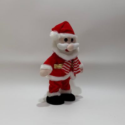 歌と踊りのクリスマスサンタとトナカイ