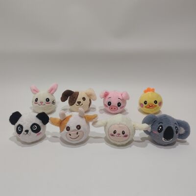 遊びの時間にぴったりの、生き生きとした8個入り農場動物バウンドボールコレクション