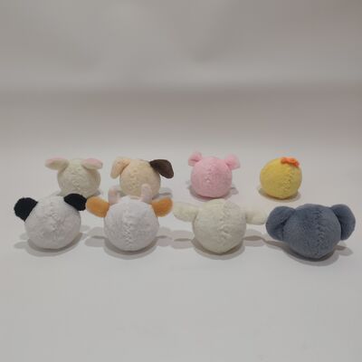 遊びの時間にぴったりの、生き生きとした8個入り農場動物バウンドボールコレクション