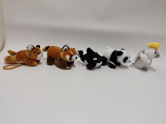 Magnetic Shoulder Perch Plush 5 Animal Set Cute and Interactive Collection