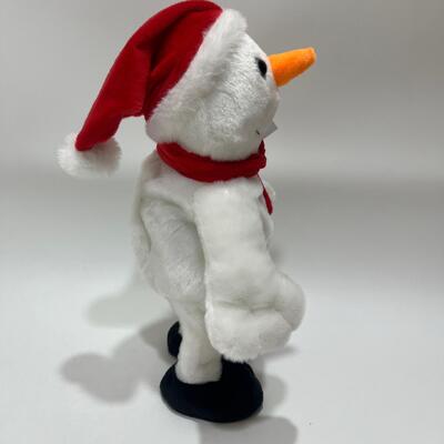歌って踊るクリスマススノーマンプラッシュトイ（音楽付き）