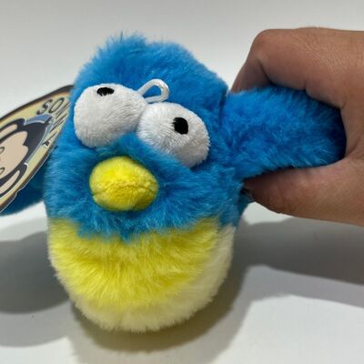 ブルーチャッビィ・バード プラシュ・おもちゃ 音で 鳴き声に絞る 面白い詰め物鳥 インタラクティブなストレス解消おもちゃ