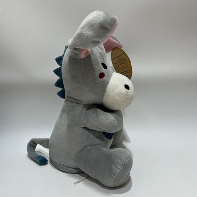ボイス＆ミュージック機能付きインタラクティブいないいないばあロバぬいぐるみ、かわいいピンク耳のかくれんぼコンフォートトイ