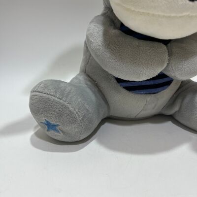 ボイス＆ミュージック機能付きインタラクティブいないいないばあロバぬいぐるみ、かわいいピンク耳のかくれんぼコンフォートトイ
