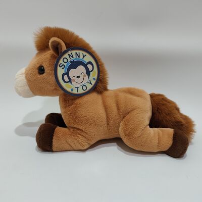 柔らかい 毛布 茶色い 馬 玩具 可愛くて 現実的な 詰め物