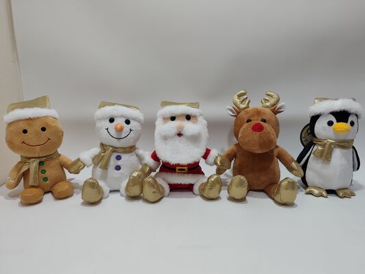 5種のアソートゴールデンクリスマスぬいぐるみ 楽しいソフトぬいぐるみホリデーコレクション
