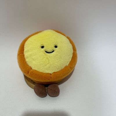 かわいいエッグタルトぬいぐるみ柔らかいぬいぐるみかわいい食べ物ぬいぐるみ